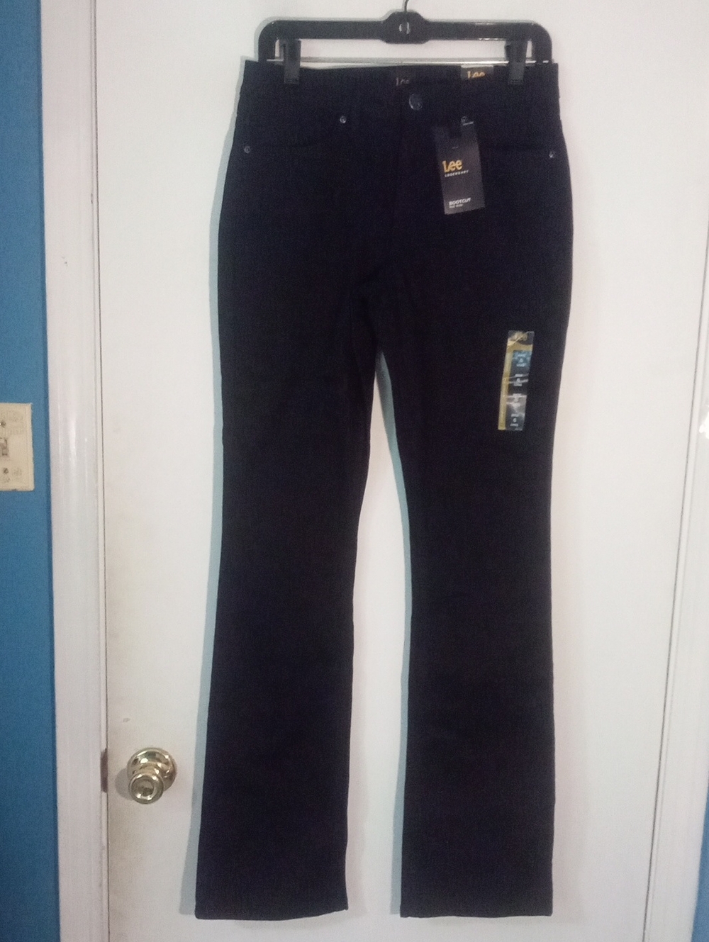 * Lee Black Bootcut Mid Rise Jeans 6 Long NWT $49.50